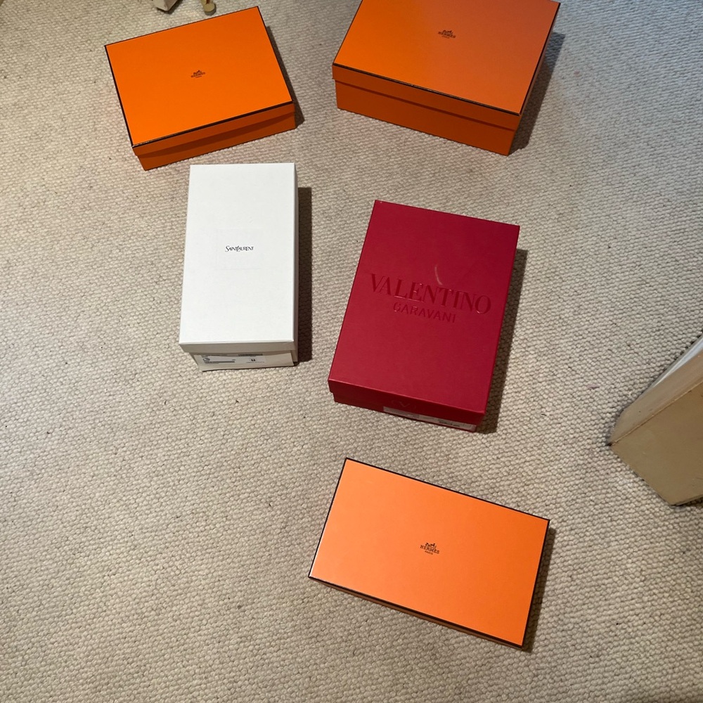 Valentino/ YSL /HERMES BOXES ONLY!!!!